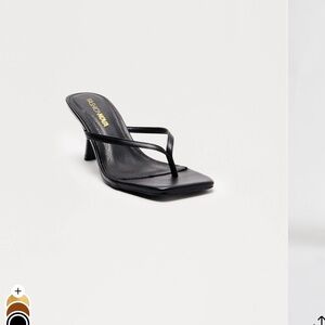 Vagabond Black Ayla Thong Clogs